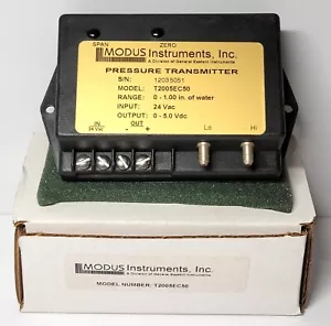 Modus Instruments Trasmettitore di Pressione T20 T2005E50 0-1" Acqua 24Vac 0-5.0Vdc - Foto 1 di 6