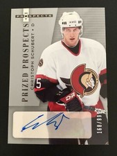 2005-06 Fleer Hot Prospects Autographed Prize Prospects Christoph Schubert /999
