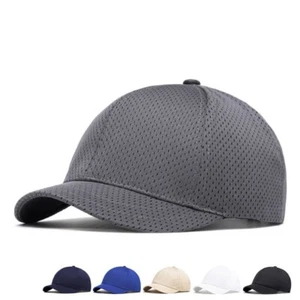 Quick Drying Mesh Cap Breathable Sun Visor Hat Short Brim Baseball Cap Unisex - Picture 1 of 16