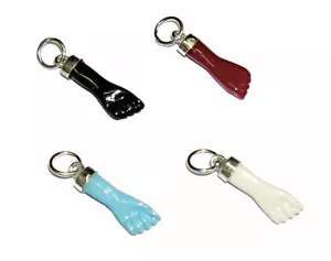 4 COLGANTES FIGA PLATA de ley Negro, Rojo, Azul y Blanco Protector y 4 Estuches - Bild 1 von 2