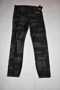Under Armour Women's HeatGear Ankle Leggings 1367029 010 Medium Black NWT - Picture 1 of 3