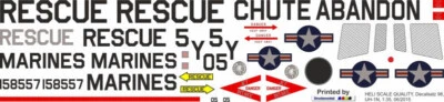 Decal 98 Bell 212 / UH-1N US Marines 158557 - Bild 1 von 2