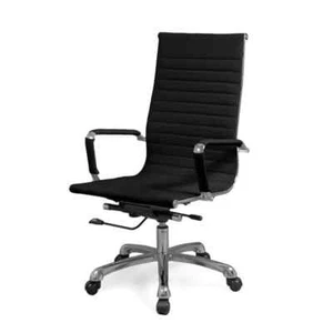 Silla de oficina ergonomica, sillón giratorio despacho o estudio, Negro y Blanco - Imagen 1 de 17