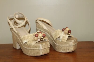 Sam Edelman Tate Ankle Strap Open Toe Block Heel Strappy Platform Sandals Sz 10M - Image 1 of 4