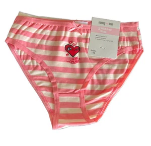 Mä. Slip Unterhose 2er Pack rosa gestreift Baumwolle Gr. 116 128 140 152 164 - Picture 1 of 1