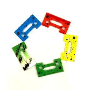Stagger-Tooth Whl Magic Clip 2 Hole Clipper ceramic cutter blade 5 pcs Colorful - Picture 1 of 1