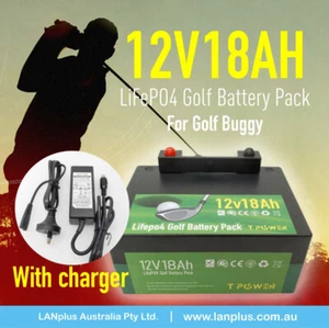 12V 18Ah Lithium Battery 4 Golf Buggy Trolley MGI MOTOCADDY HILLBILLY w/ charger - Picture 1 of 8