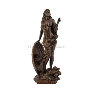 Estatua Antigua Diosa Griega Afrodita Botticelli Acabado Chapado 8.85"-22.5cm - Imagen 1 de 8