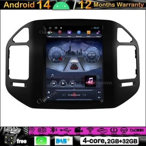Autoradio 9,7" Android 14 DAB GPS SAT Navi Carplay BT per Mitsubishi Pajero 04-11 - Foto 1 di 12