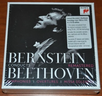 Leonard Bernstein Conducts Beethoven - Remastered - Sealed 2019 10 CD Box Set Foto 1 de 4