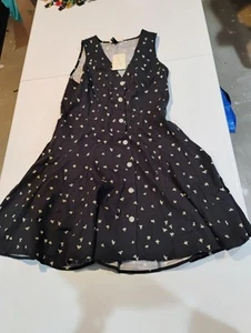 Women's Button-Front Godet Mini A-Line Dress - Universal Thread - Picture 1 of 4