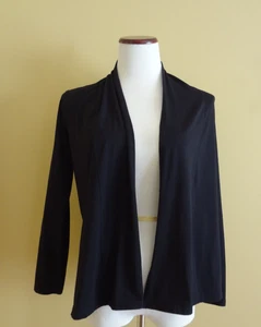 Talbots Black Pima Cotton Long Sleeve Lightweight Cardigan Sweater in size SP - Picture 1 of 6