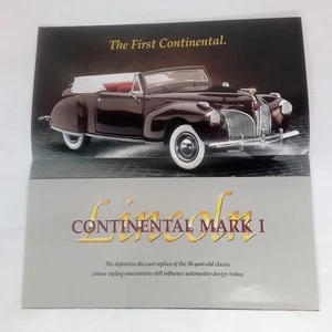 Franklin Mint Brochure 1941 Lincoln Continental Mark I Collectible Model Car - Picture 1 of 5