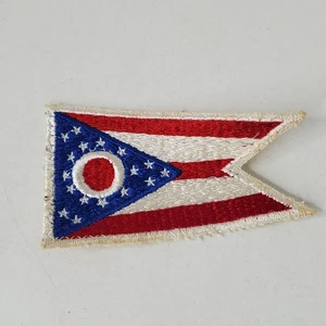VTG Ohio State Flag Patch BSA Military Uniform Burgee Buckeye Logo Government - Picture 1 of 3