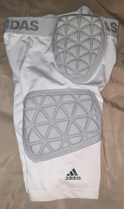 Adidas Fútbol Acolchado Compresión Pantalones Cortos Faja Adulto Mediano M Blanco ClimaCool - Imagen 1 de 4