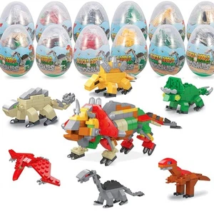 Mini Building Block Sets,12 Pack Dinosaur Toys Building Blocks, 6 in 1 STEM T... - Picture 1 of 8