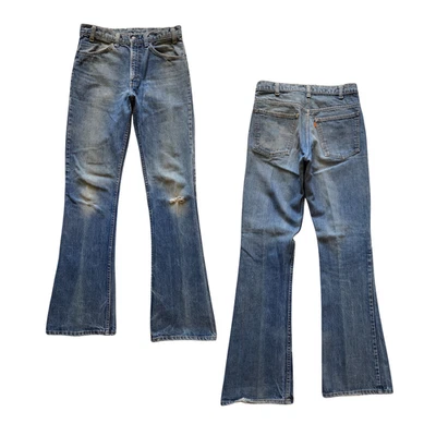 Jeans Levis Bell Bottom Acampanados Vintage Años 70 Naranja Tab 646-0217 Garra Actual 30x34 Foto 1 de 4