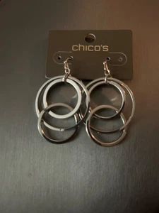 Chico’s Ohrringe Margot Creolen silberfarben - Bild 1 von 3