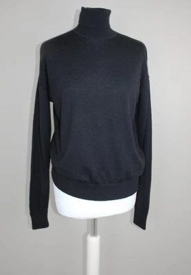 Superdry Studios Merino Wool Jumper Black Knit Roll Neck Women’s Size 8 UK - Image 1 of 4