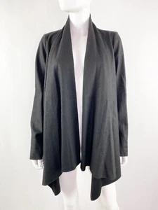 Anthropologie Staring at Stars Black Waterfall Cardigan Sweater Size M Open - Picture 1 of 9