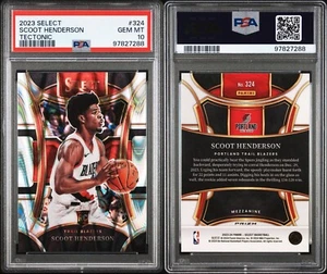 2023 Panini Select Tectonic #324 Scoot Henderson Rookie RC PSA 10 - Bild 1 von 1