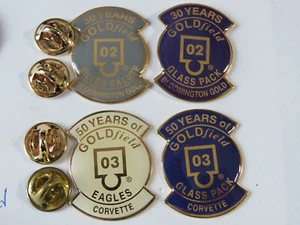 Bloomington Gold CORVETTE  Event Pin _ Goldfield Glass Pack 30 Year 2002 (1) pin - Picture 1 of 6