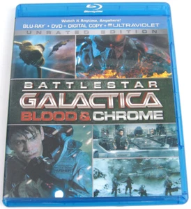 Battlestar Galactica: Blood & Chrome Blu-ray/DVD Combo Pack - LIKE NEW - Picture 1 of 2