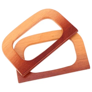 2 Pcs DIY Bag Hand-tied Handbag Handle Accessory Wood Purse Handles - Bild 1 von 12
