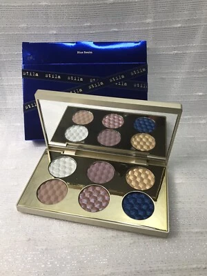 Stila BLUE REALM Velvet Eyeshadow Palette 6 Shades Foil, Matte & Duo Chrome NEW - Image 1 of 4