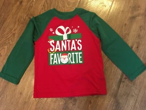 Boys size 4T Holiday Time "Santa's Favorite" Long sleeve shirt ~EC - Picture 1 of 1