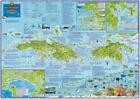 U. S. Virgin Islands Dive Map USVI Laminated Poster