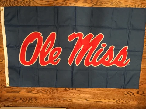 OLE MISS REBELS 3x5 HUGE INDOOR / OUTDOOR FLAG BANNER NCAA NICE!! Cover