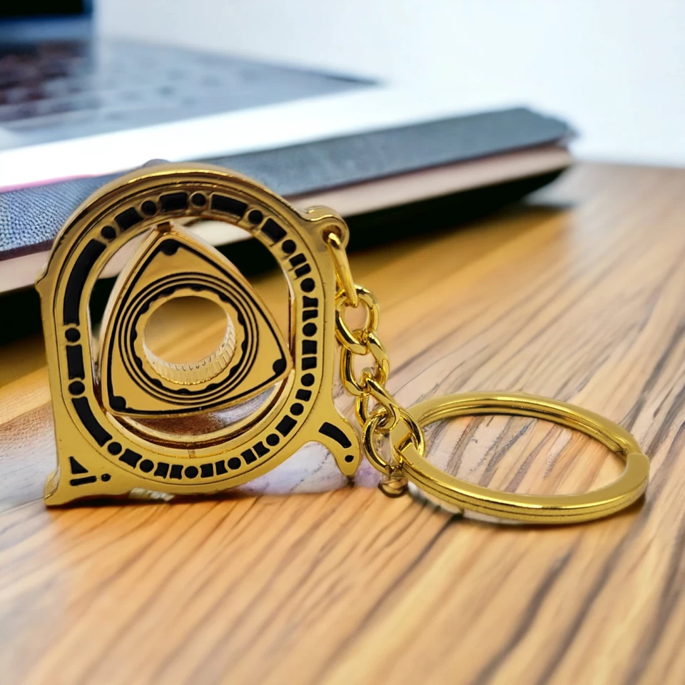 Large Rotary Engine Mazda RX7 RX8 Cutout Metal Keychain 4 Colors - Image 1 of 3
