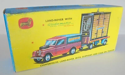Repro Box Corgi Gift Set Nr.19 Chipperfields Land-Rover with Cage Trailer - Bild 1 von 2