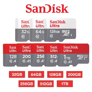 Sandisk Micro SD Card Ultra TF Memory 32GB 64GB 128GB 256GB 512GB 1TB