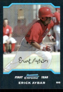 2004 Bowman Chrome Refractors #172 Erick Aybar - Picture 1 of 2