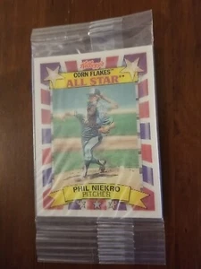 1992 KELLOGG'S CORN FLAKES ALL STAR PHIL NIEKRO #6 LENTICULAR MLB BASEBALL CARD - Picture 1 of 3