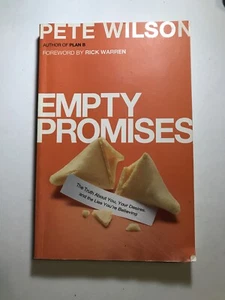 SIGNED Empty Promises by Pete Wilson (2012) - Picture 1 of 9