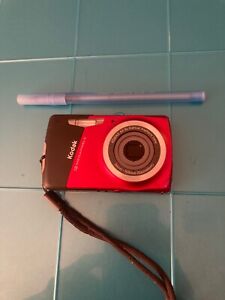 Kodak Easy Share M530-RED-BLACK-12 MP Digital Camera-SD Card-Charger-Tested Exc.