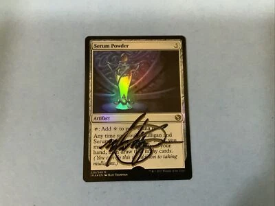MTG Magic Serum Powder FOIL Signed Sketched Proof x1 Iconic Masters IMA Thompson - Image 1 of 2