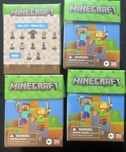 QUATTRO! 4 scatole cieche Mindcraft colleziona tutte e dieci le figure film rare Chase casuali nuove - Foto 1 di 3