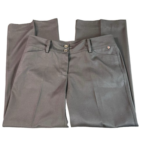 Burberry misto lana nera con pantaloni elasticizzati taglia 14