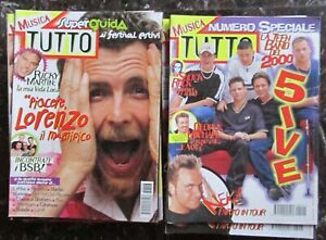 TUTTO MUSICA lotto stock blocco 50 riviste di musica vintage anni 90 e 2000