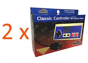 2 x OLD SKOOL CLASSIC CONTROLLER FOR NES CLASSIC EDITION MINI SYSTEM - Picture 1 of 1