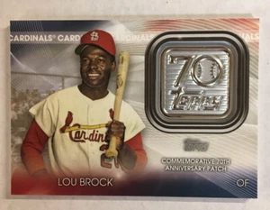 2021 Topps Series 2 Lou Brock # T70P-LB Patch Card - Picture 1 of 2