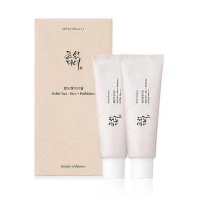 Beauty Joseon Relief Sun: Rice + Probiotics Set(Pack Of 2, 50ML each) FREE SHIP - Image 1 of 4