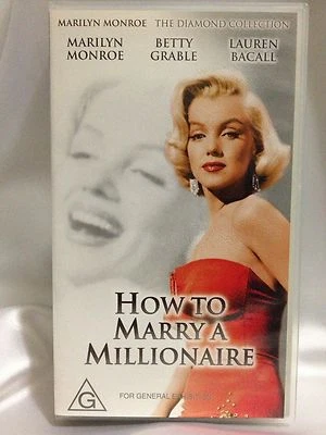HOW TO MARRY A MILLIONAIRE ~ MARILYN MONROE ~ RARE AS NEW VHS VIDEO - Image 1 of 2