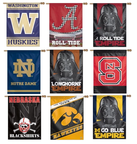 NCAA College Team 27" x 37" Vertical Fan Flag Cover