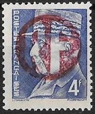 LIBERATION..RRR..Var..CHOLET..4f** bleu gravé .Sge Rge...Signé P.Mayer - Photo 1/2