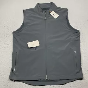 Peter Millar Crown Sport Weste Full Zip Herren XL grau Mock Neck Performance - Bild 1 von 13